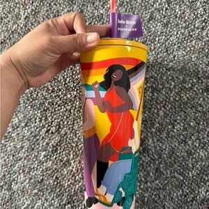 Starbucks x Sofie Birkin Purple and Yellow Lid New Metal Tumbler 2024 Summer Col